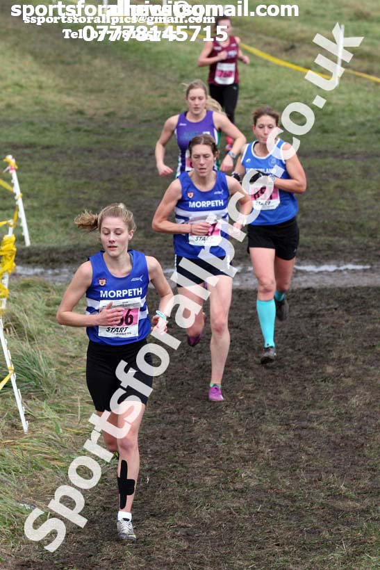 Senior womens North Eastern Cross Country, 2018 Northern Cross Country Champs., Wrekenton, Gateshead. Photo:  David T. Hewitson/Sports for All Pics